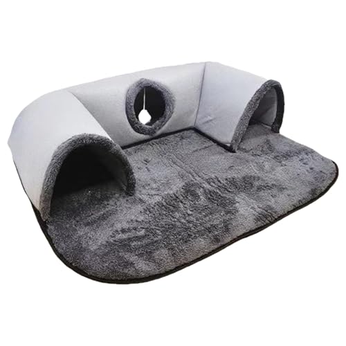 Faltbarer Katzen-Aktivitätsspiel-Tunnel, robuste Polyester-Konstruktionstunnel, fördert natürliche Neugier und Spielen, faltbare Katzen von Arecobticy