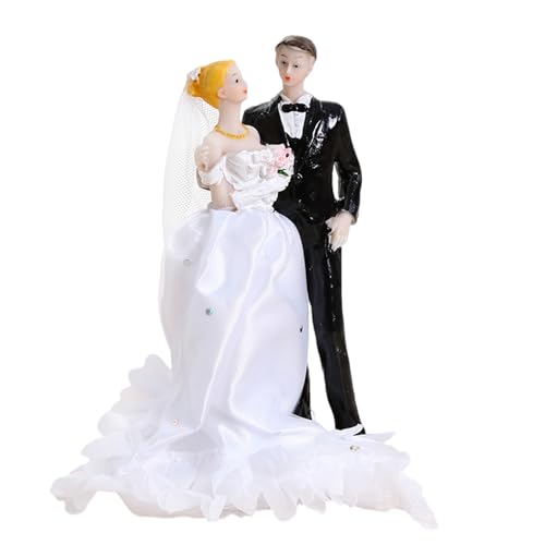 Kunstharz-Hochzeitsfigur, Kuchendekoration für Zeremonie, Jahrestag, Party, Tischdekoration, Hochzeitstag, Display-Figur Kunstharz-Hochzeitsfigur, Kuchendekoration für Zeremonie, Jahrestag, Party, Tischdekoration, Hochzeitstag, Display-Figur von Arecobticy
