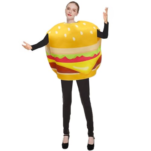 Lustiges Kostüm, Kuchen, Pizza, Brot, Hamburger, Kostüm, Outfit für Cosplay-Partys, Geburtstag, Weihnachten, bequemes Kostüm von Arecobticy