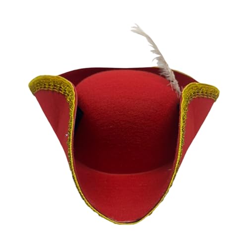 Piratenkappen mit goldener Spitze für Kinder, Halloween-Kostüm, Rollenspiel und Schatzsuche, Abenteuer, Unisex, Halloween-Accessoire, Hut Piratenkappen mit goldener Spitze für Kinder, Halloween-Kostüm, Rollenspiel und Schatzsuche, Abenteuer, Unisex, Halloween-Accessoire, Hut von Arecobticy