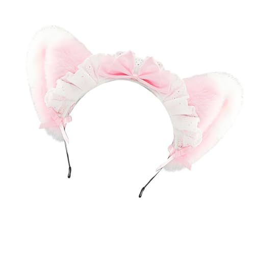 Weiches Dienstmädchen-Cosplay-Ohr-Haar-Accessoire, mehrere Farben zur Auswahl für Kostümpartys, tägliche Outfits, Dienstmädchen, Katzen, Ohr-Haar-Accessoire von Arecobticy