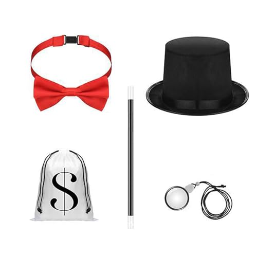 Zauberer Show Hut Set Elegante Designs Faltbare Struktur Schnelle Aufbewahrungslösung Für Bühnenkünstler Und Event Magier Hut Set Für Erwachsene von Arecobticy