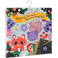 Das große Tierkinder-Überraschungs-Set. Mit 300 3D-Stickern, 2 Glanzfolien, Glitzersand und Krickel-Kratz-Malbildern von Arena Verlag GmbH