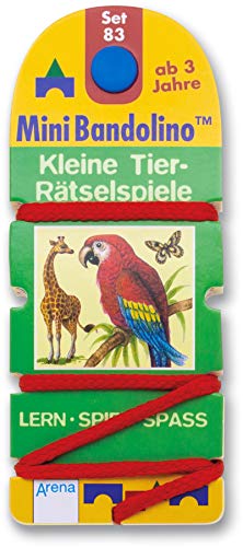 Kleine Tier-Rätselspiele: MiniBandolino Set 83 von Arena Verlag GmbH