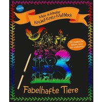 Mein schönster Krickel-Kratz-Malblock - Fabelhafte Tiere von Arena Verlag GmbH