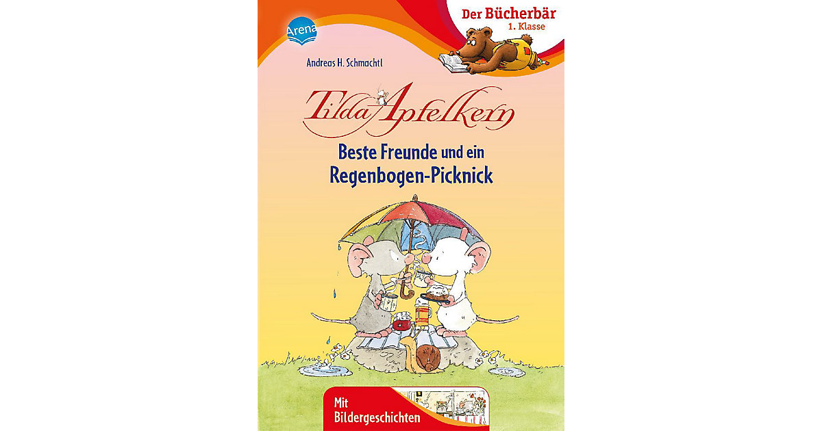 Buch - Der Bücherbär: Tilda Apfelkern - Beste Freunde und ein Regenbogen-Picknick, 1. Klasse von Arena Verlag