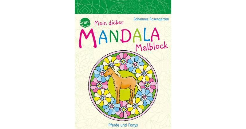 Buch - Mein dicker MANDALA Malblock - Pferde und Ponys von Arena Verlag