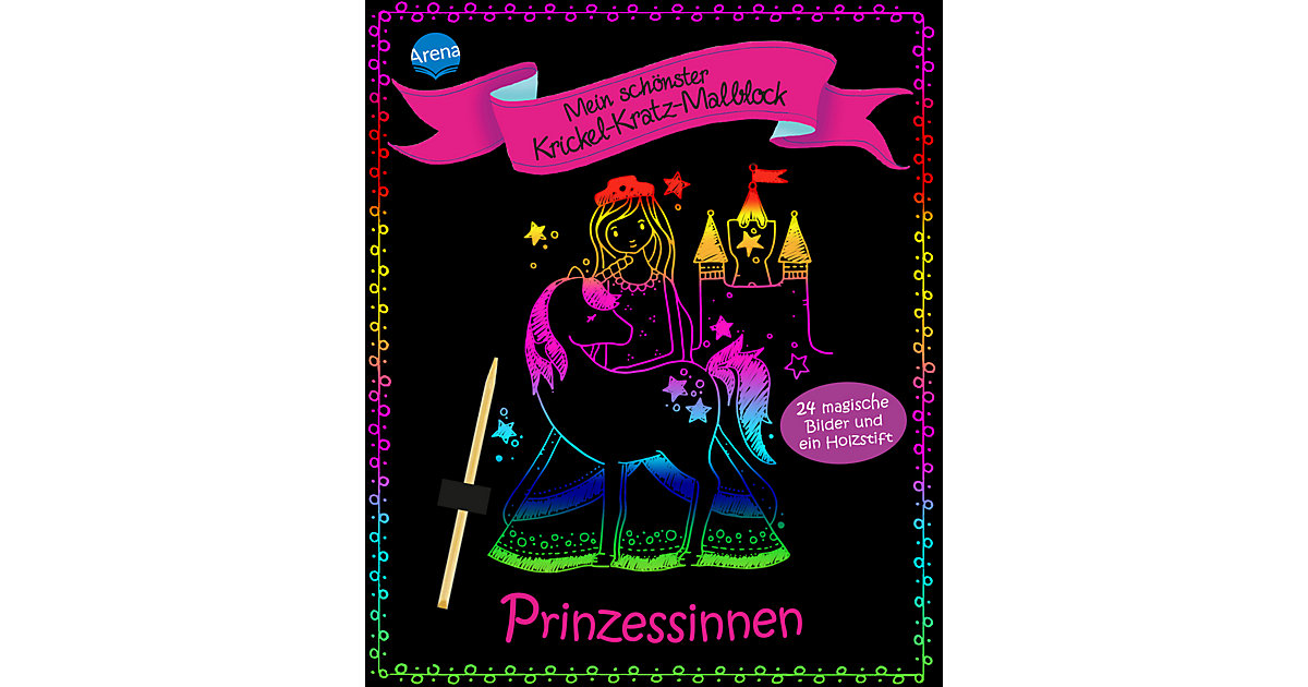 Buch - Mein schönster Krickel-Kratz-Malblock: Prinzessinnen Buch - Mein schönster Krickel-Kratz-Malblock: Prinzessinnen von Arena Verlag