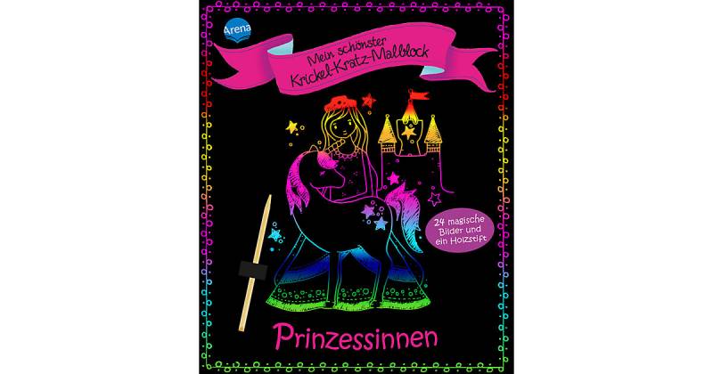 Buch - Mein schönster Krickel-Kratz-Malblock: Prinzessinnen von Arena Verlag