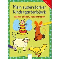 ARENA 3-401-71081-8 Mein superstarker KiGa-Block. Malen, Suchen, von Arena