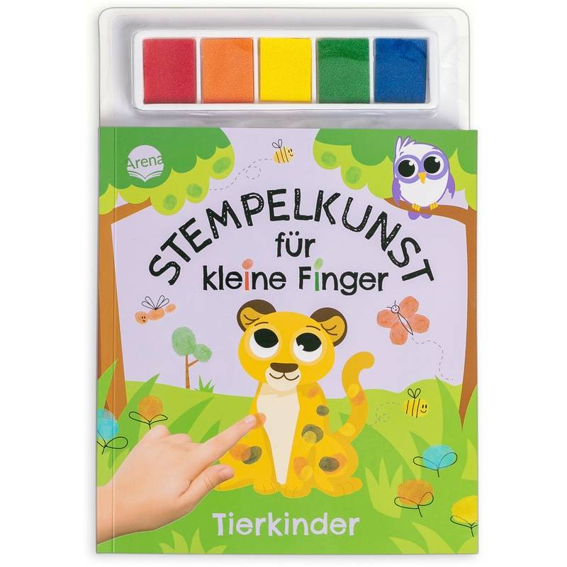 Stempelkunst für kleine Finger. Tierkinder von Arena