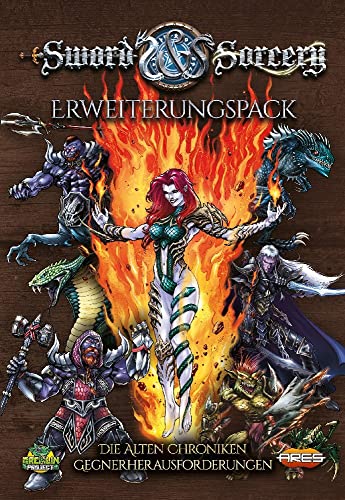 Ares Games | Sword & Sorcery: Die Alten Chroniken – Gegnerherausforderungen | Erweiterung | Expertenspiel | Dungeon Crawler | 1-5 Spieler | Ab 13+ Jahren | 30 Minuten je Spieler | Deutsch von Asmodee