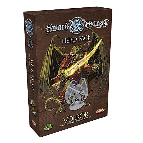 Ares Games, Sword & Sorcery – Volkor, Helden-Erweiterung, Expertenspiel, Dungeon Crawler, 1-5 Spieler, Ab 13+ Jahren, 30+ Minuten, Deutsch von Asmodee