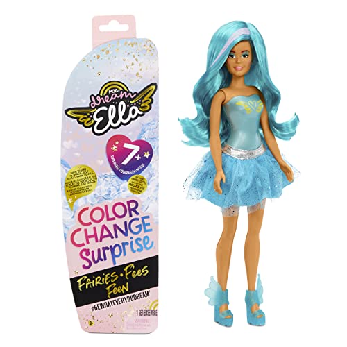 MGA's Dream Ella Farbwechsel Surprise Fairies - 29 cm große Puppe & 7 Überraschungen zum Sammeln - Inklusive Perücke, Rock, Stiefeln & mehr - für Kinder ab 3 Jahren - Ella, Türkis MGA's Dream Ella Farbwechsel Surprise Fairies - 29 cm große Puppe & 7 Überraschungen zum Sammeln - Inklusive Perücke, Rock, Stiefeln & mehr - für Kinder ab 3 Jahren - Ella, Türkis von MGA Entertainment