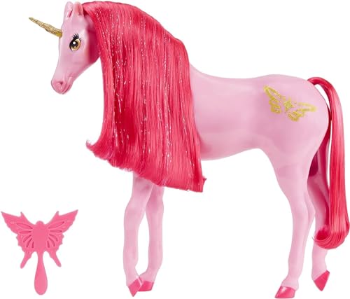 MGA Dream Ella Unicorn - Rosa Einhorn zum Sammeln - CHERRY - Geeignet für 29 cm große Modepuppen - Fördert das fantasievolle Spiel - Für Kinder ab 3 Jahren von MGA Entertainment