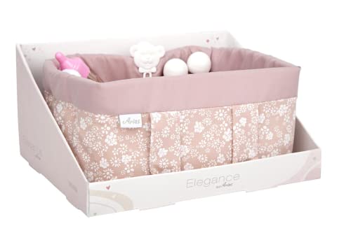 ARIAS Elegance Babykorb, Rosa, mit Zubehör, 10 x 1 von Arias