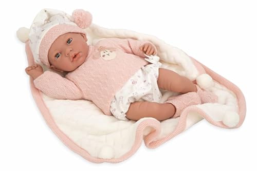ARIAS Andie Puppe Elegance 40 cm mit schlafendem Auge und 14 Klängen 60754 von Arias