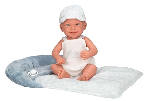 ARIAS Elegance 42 cm ZOE Puppe mit Vinylkörper und Gliedmaßen. Kleid mit blauem und weißem Set, Mütze und passendem Kissen, inklusive Schnuller und Kissen, Spielzeug für Kinder Aller Altersgruppen ARIAS Elegance 42 cm ZOE Puppe mit Vinylkörper und Gliedmaßen. Kleid mit blauem und weißem Set, Mütze und passendem Kissen, inklusive Schnuller und Kissen, Spielzeug für Kinder Aller Altersgruppen von Arias