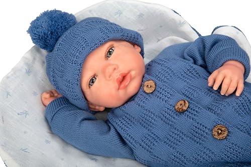 ARIAS -Reborn ARI98181 - Realistisches Baby mit blauer Kleidung, inklusive Schlafsack, Schnuller, Windel, Familienbuch, Echtheitszertifikat. Gewicht eines echten Babys. Spielzeug für Kinder ab 3 ARIAS -Reborn ARI98181 - Realistisches Baby mit blauer Kleidung, inklusive Schlafsack, Schnuller, Windel, Familienbuch, Echtheitszertifikat. Gewicht eines echten Babys. Spielzeug für Kinder ab 3 von Arias