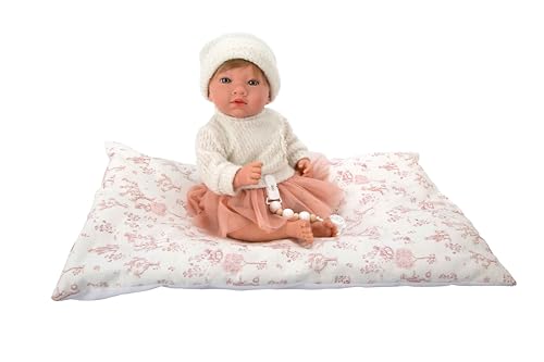 ARIAS -Reborn ARI98188 Realistisches Baby mit rosa und weißer Kleidung, inklusive Kissen, Schnuller, Windel, Familienbuch und Echtheitszertifikat, Spielzeug für Kinder ab 3 Jahren ARIAS -Reborn ARI98188 Realistisches Baby mit rosa und weißer Kleidung, inklusive Kissen, Schnuller, Windel, Familienbuch und Echtheitszertifikat, Spielzeug für Kinder ab 3 Jahren von Arias