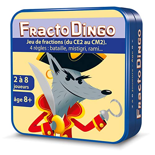 Asmodee CGFRAC01 Aritma | Fractodingo CE2-CM2 | Gesellschaftsspiel | Lernkartenspiel | ab 8 Jahren | 2-8 Spieler | 10 bis 15 Minuten, Gelb, Blau, Rot, Grün von Asmodee