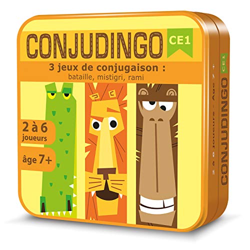 Aritma Conjudingo CE1 Company | Lernkartenspiel | ab 7 Jahren | 2 bis 6 Spieler | 15 Minuten, CGCONJ01 von Asmodee