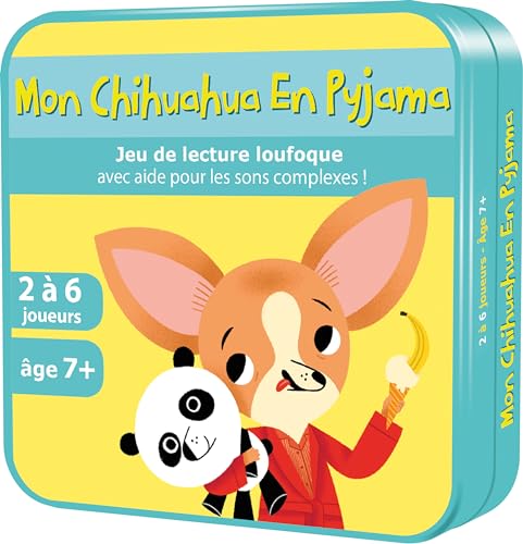 Aritma - Mein Chihuahua in Pyjama – Lernkartenspiele für Kinder ab 7 Jahren/CE1 – spielerisches Lernen des Lesens – Gesellschaftsspiel Pädagogisch – 2 bis 6 Spieler – 10 Minuten – französische Version Aritma - Mein Chihuahua in Pyjama – Lernkartenspiele für Kinder ab 7 Jahren/CE1 – spielerisches Lernen des Lesens – Gesellschaftsspiel Pädagogisch – 2 bis 6 Spieler – 10 Minuten – französische Version von Aritma
