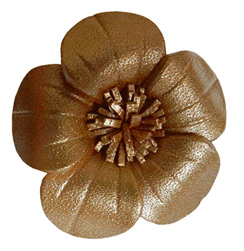 Ariyas Thaishop Ansteckblume aus echtem Leder, 3,7 cm von Ariyas Thaishop
