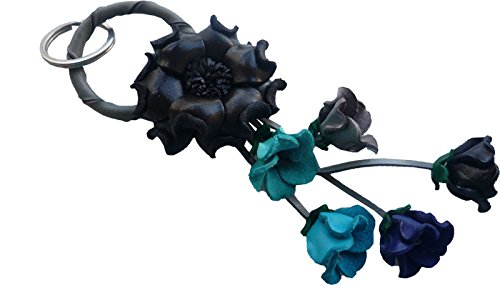 Ariyas Thaishop Blumen Anhänger, Schlüsselanhänger aus Echtem Leder mit Lederring Ariyas Thaishop Blumen Anhänger, Schlüsselanhänger aus Echtem Leder mit Lederring von Ariyas Thaishop