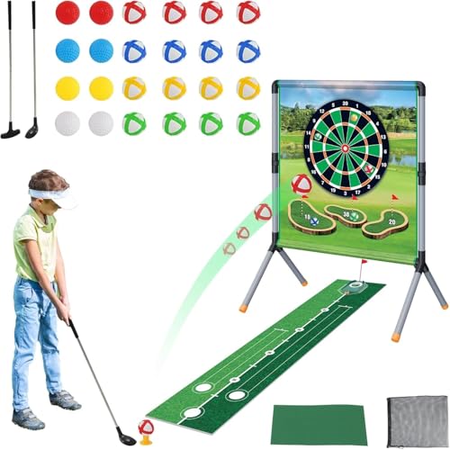 Ark miido Golf Game Set mit Golfschläger, Bälle, Golf Schlagmatten, Mini Golf Set Outdoor Spielzeug ab Zuhause Kinder Erwachsene, Golf-Trainingshilfe-Ausrüstung für Golfliebhaber und Anfänger Ark miido Golf Game Set mit Golfschläger, Bälle, Golf Schlagmatten, Mini Golf Set Outdoor Spielzeug ab Zuhause Kinder Erwachsene, Golf-Trainingshilfe-Ausrüstung für Golfliebhaber und Anfänger von Ark miido