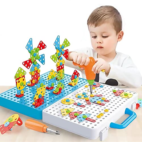 Ark miido Montessori Spielzeug mit Bohrmaschine Pädagogisch Kreativ Spielzeug Bohrmaschine Werkzeugkasten Kinder Pegboard 3D Puzzle Kreatives DIY Werkzeuge Spielzeug Steckspiele für 3+ Jahre Kinder Ark miido Montessori Spielzeug mit Bohrmaschine Pädagogisch Kreativ Spielzeug Bohrmaschine Werkzeugkasten Kinder Pegboard 3D Puzzle Kreatives DIY Werkzeuge Spielzeug Steckspiele für 3+ Jahre Kinder von Ark miido