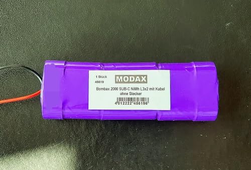Akku NI MH 7,2V 2000 mAh 6er Stange Made IN Germany von Arkai