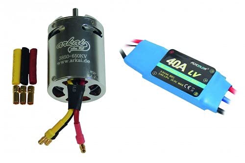 Arkai Brushless Set gekapselter Außenläufer Motor 3850 650KV und 40 A Flycolor Regler von Arkai