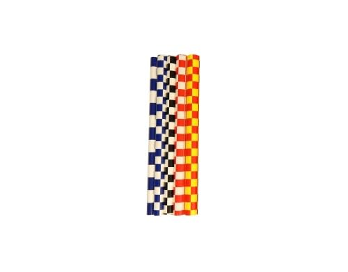 Arkai Bügelfolie kleine Karos 3x3 cm rot gelb von Arkai