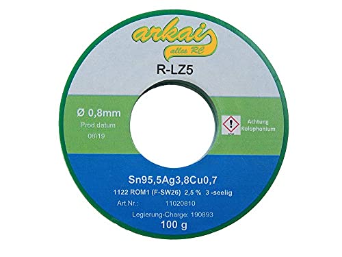 Arkai Silberlötzinn 0,8 mm - 100 Gramm - DIN9453 von Arkai