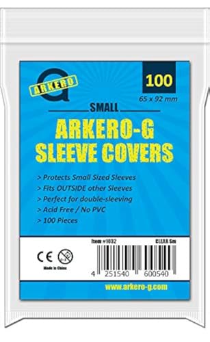 Arkero-G® 100 Sleeve Covers Small Oversleeves / 3rd Skin Kartenhüllen für YuGiOh! Karten Hüllen von Arkero-G