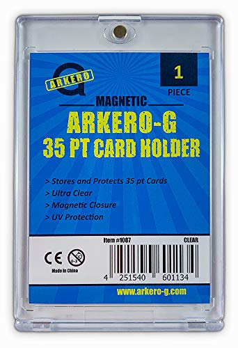 Arkero-G® 35pt Magnetic Card Holder Schutzhüllen/Kartenhalter für Standard & Small Sammel-Karten z.B. Pokemon, MTG Magic, Yugioh von Arkero-G