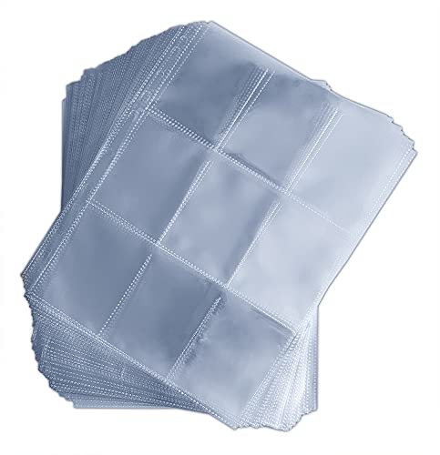 Arkero-G® 450 Pockets Sammelkarten 50 Seiten Pro 9-Pocket Pages - Standard-Größe - Album Ordnerseiten für Trading Cards z.B. für Magic, Pokemon Karten von Arkero-G