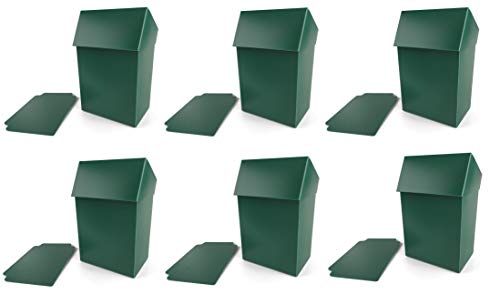 Arkero-G® 80+ Deck Box - 6X Grün - Platz für über 600 Karten - Sammelkarten Case inkl. Kartentrenner z.B. MTG Magic, YuGiOh von Arkero-G