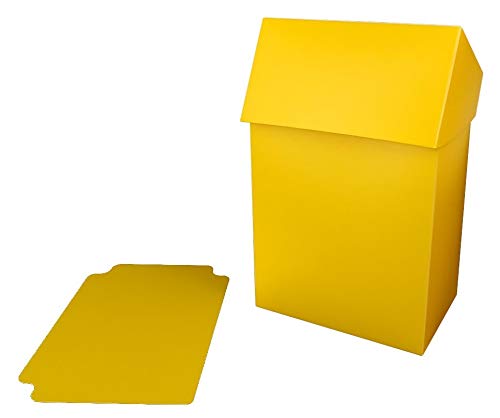 Arkero-G® 80+ Deck Box - Gelb/Yellow - für über 100 Karten Sammelkarten Case inkl. Kartentrenner von Arkero-G