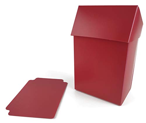 Arkero-G® 80+ Deck Box - Rot/Red - für über 100 Karten Sammelkarten Case inkl. Kartentrenner von Arkero-G