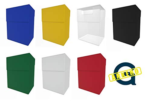 Arkero-G® 80+ Deck Boxen - 7 Stück Platz für über 700 Karten - Sammelkarten Case inkl. Kartentrenner z.B. MTG Magic, Pokemon, YuGiOh von Arkero-G