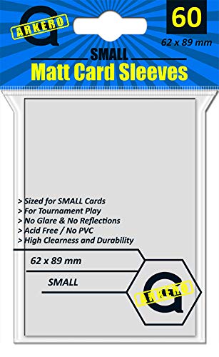 Arkero-G Small Matt Card Sleeves White (60 Matte, Weisse Kartenhüllen) - Yu-Gi-Oh! Größe von Arkero-G