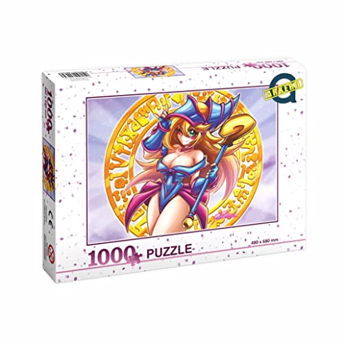 Arkero-G YuGiOh! Puzzle Dunkles Magier Mädchen - 1000 Teile - für Kinder & Erwachsene 68x48cm - Exclusives Yu-Gi-Oh! Motiv von Arkero-G