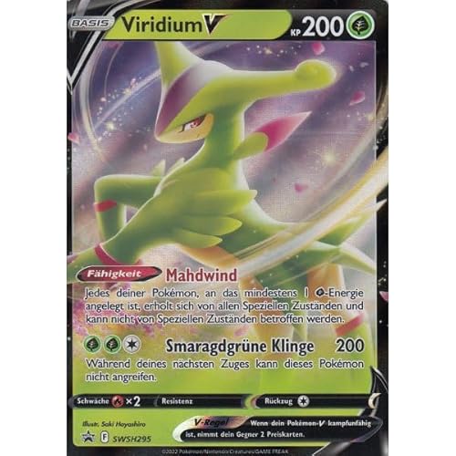 Arkero-G kompatibel für Viridium V SWSH295 deutsch Oversized Promo Karte GX | EX | V | VMAX | VSTAR | Große Jumbo XXL Sammelkarte | SM | SWSH | SV | DEUTSCH von Arkero-G