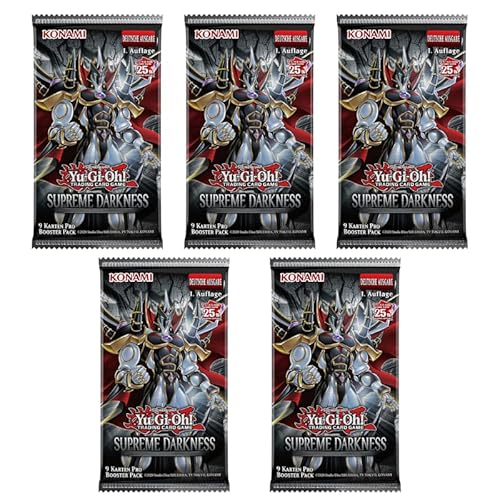 Yu-Gi-Oh! 5X Supreme Darkness Booster Sammelkarten | DEUTSCH | + Arkero-G 50 Small Card Sleeves Yu-Gi-Oh! 5X Supreme Darkness Booster Sammelkarten | DEUTSCH | + Arkero-G 50 Small Card Sleeves von Arkero-G