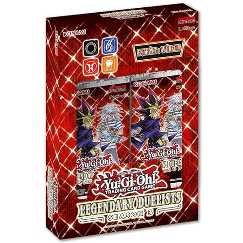 YuGiOh! Legendary Duelists: Season 3 Box | DEUTSCH - 1. Auflage | Yu-Gi-Oh! Karten NEU + Arkero-G 100 Small Soft Sleeves japanische Kartenhüllen von Arkero-G