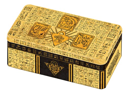 YuGiOh! Mega Tin 2022: Tin of The Pharaoh's Gods | DEUTSCH - 1. Auflage | Yu-Gi-Oh! Karten NEU + Arkero-G 100 Small Soft Sleeves japanische Kartenhüllen von Arkero-G