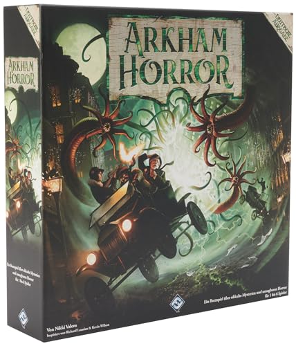 Fantasy Flight Games, Arkham Horror 3. Edition, Grundspiel, Expertenspiel, Strategiespiel, 1-6 Spieler, Ab 14+ Jahren, 120+ Minuten, Deutsch von Fantasy Flight Games