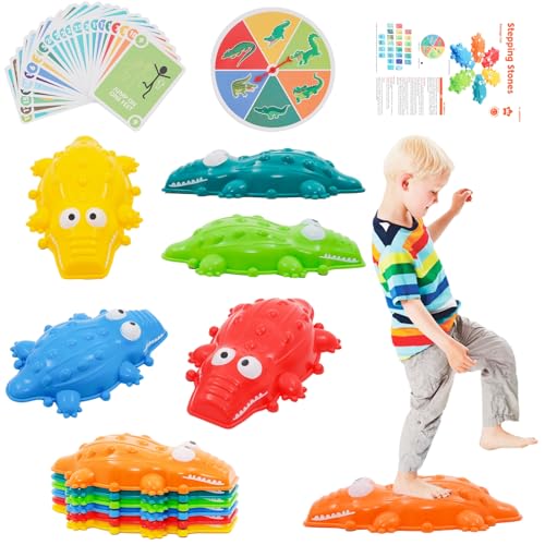 Balanciersteine für kinder stapelsteine balancieren,balance steine groß,stepping stones kids,hügelkuppen set (6 Stück Fisch) von Arkyomi